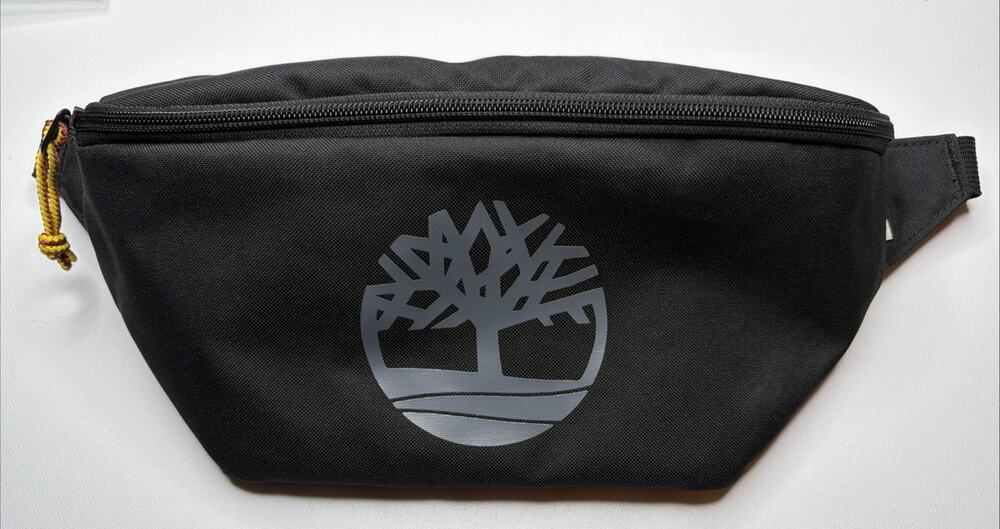 Timberland Thayler Sling Bag Black Grey Waist Bag Buckle Adjustable Travel 2
